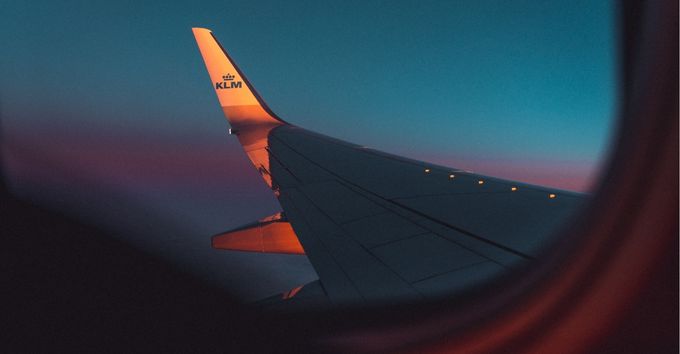 In the air